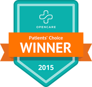 2015 Patients' Choice Award from OpenCare