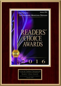 2016 readers' choice award: Best Chiropractor